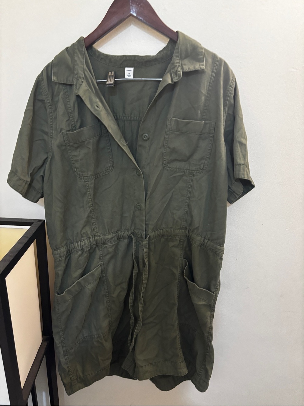 Old Navy Olive Green Utility Romper